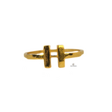 DAINTY T CUFF RING