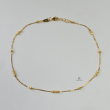 LIGHTWEIGHT BEADED STATION ANKLET