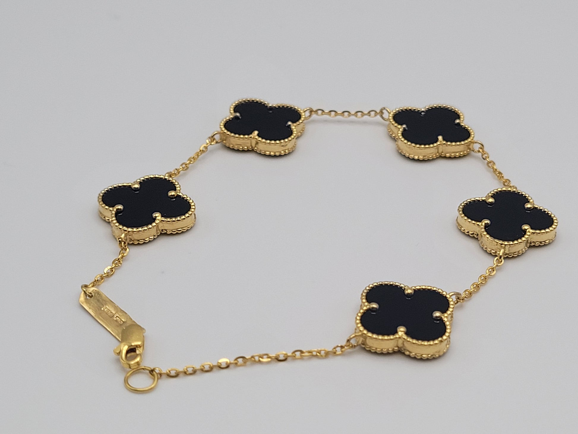 Black Clover Bracelet Gold